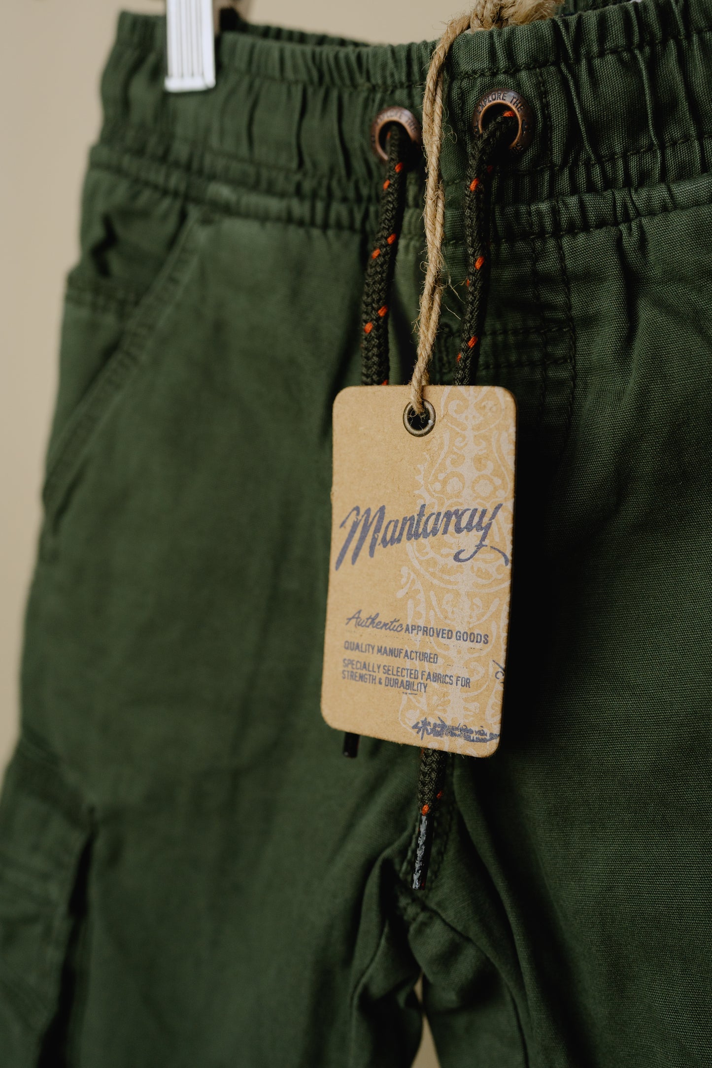 Mantaray Green Cargo Trousers, Age 4