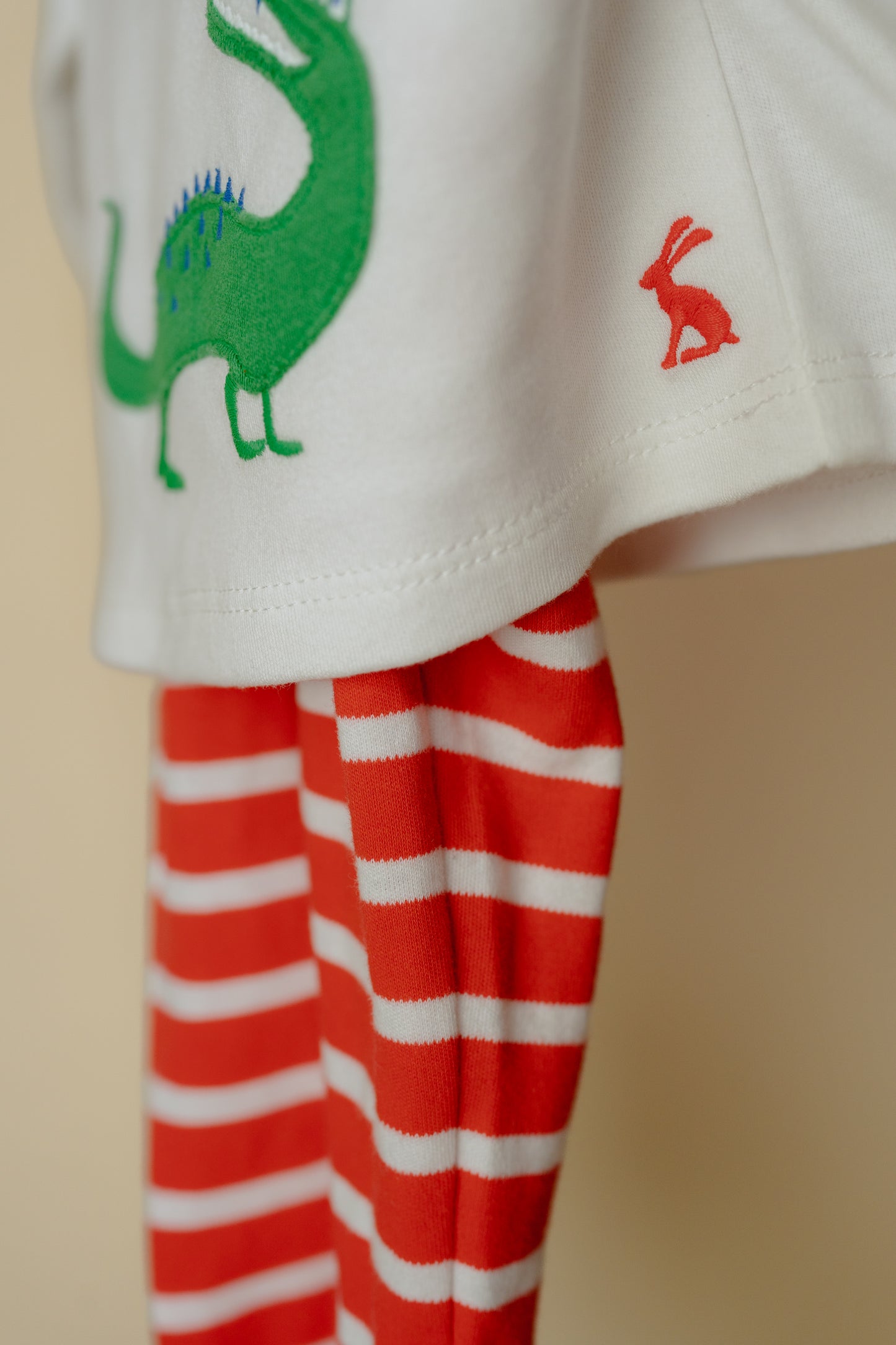 Joules White/Red Crocodile Top and Legging Set, 3-6 Months