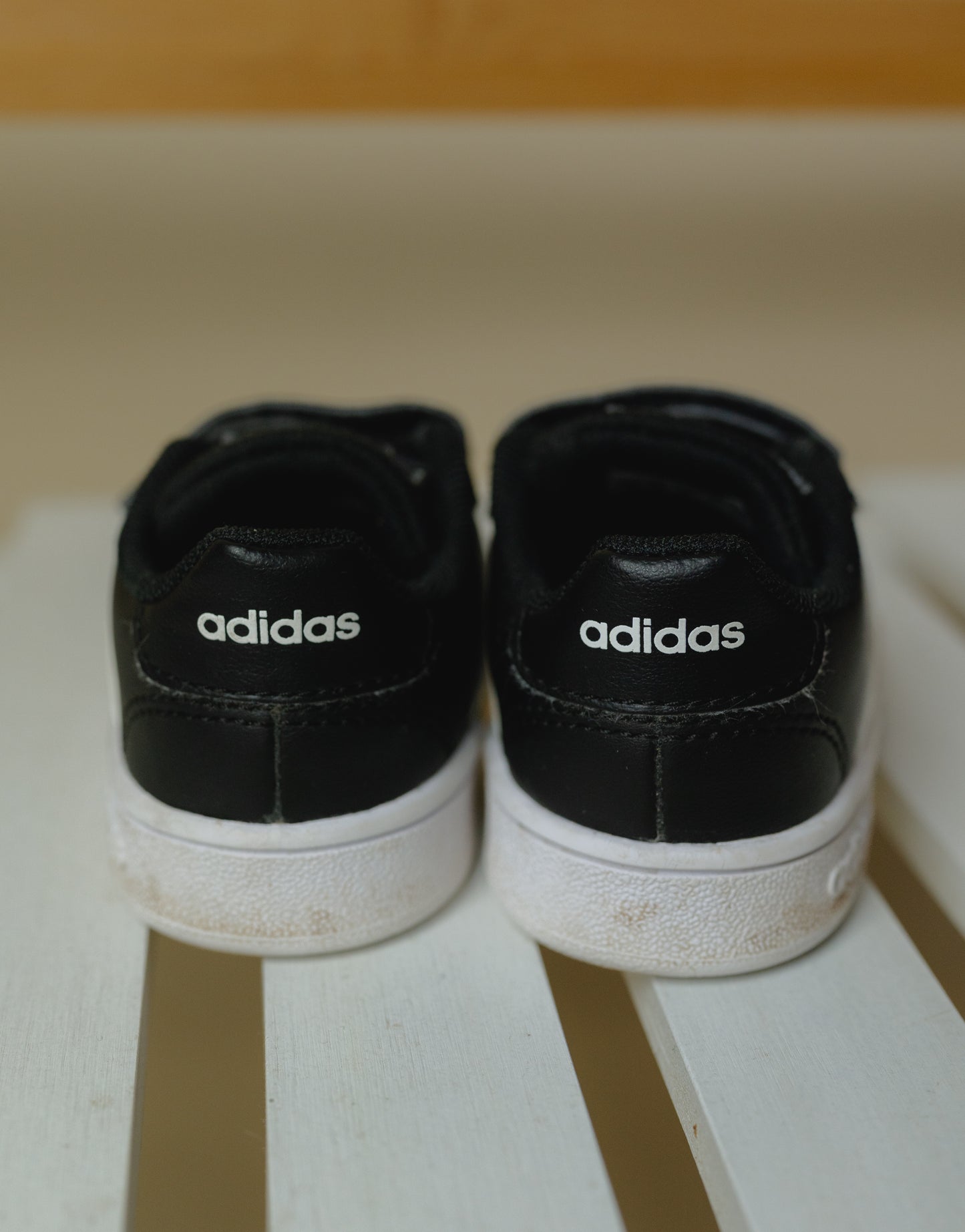 Adidas Black Velcro Trainers, Size 5K