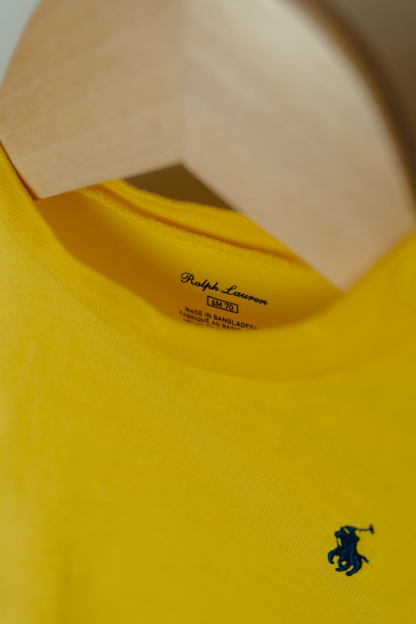 Ralph Lauren Yellow T-Shirt, 6 Months