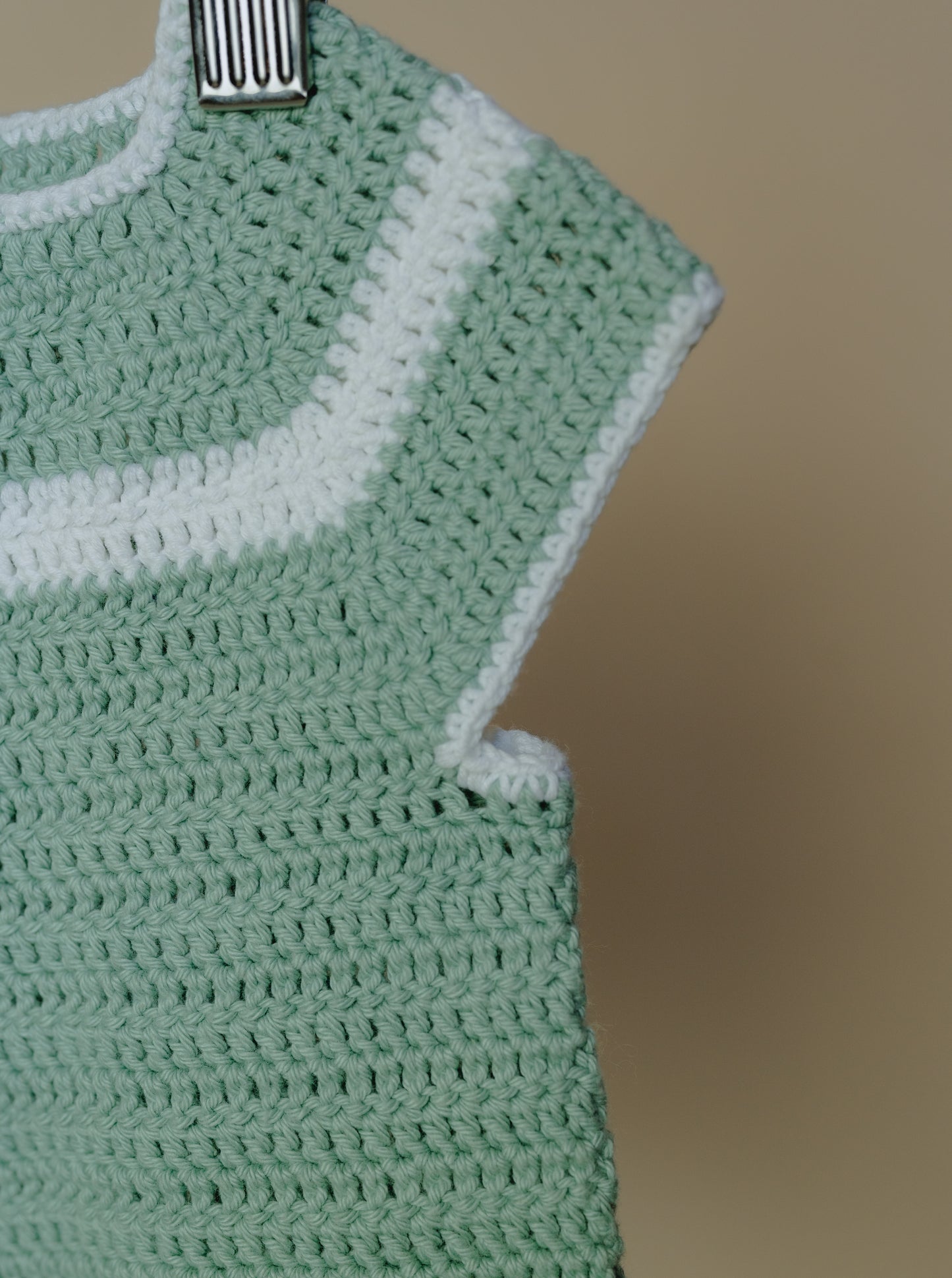 Hand Knitted Green Top, 3-6 Months