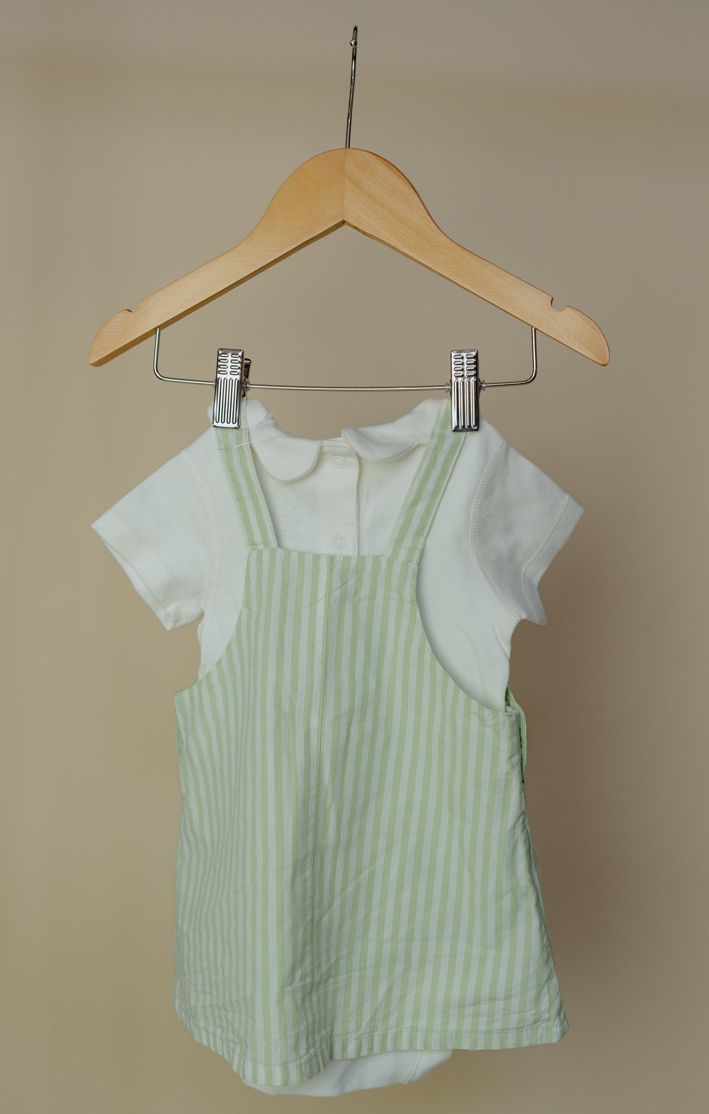 M&S Peter Rabbit Bodysuit & Green Dress Set, 6-9 Months