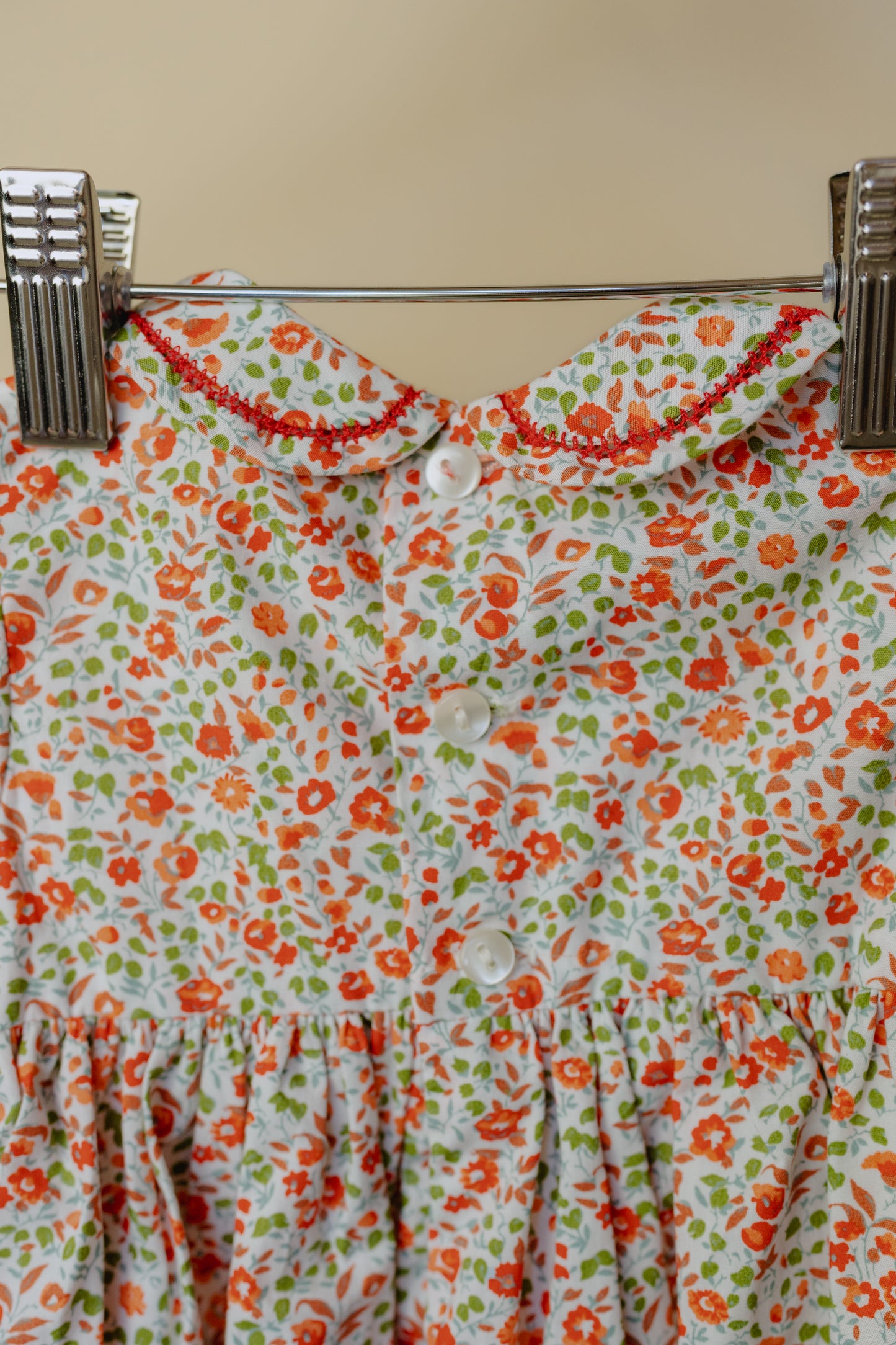 Edgehill Collection Floral Print Smock Dress, 6 Month