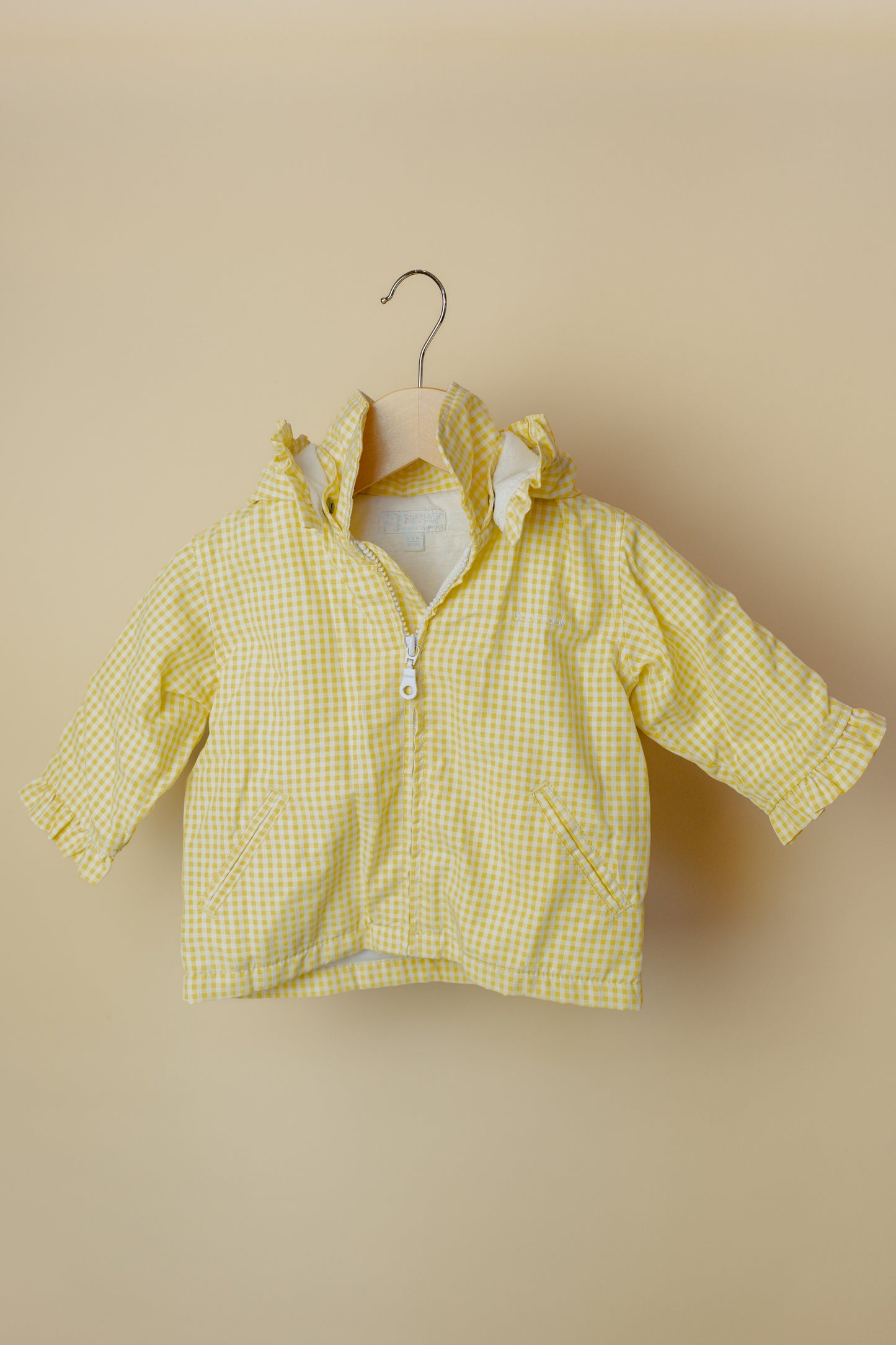 H&M Baby Yellow Gingham Jacket, 2-4 Months