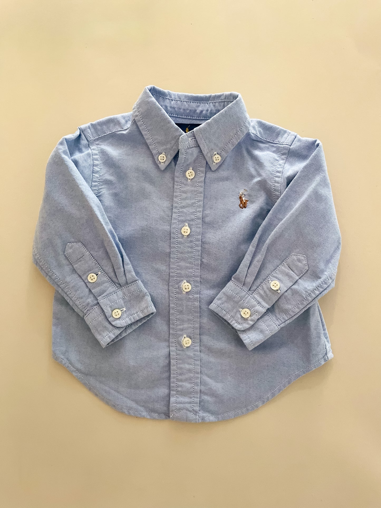 Ralph Lauren Blue Shirt, 9 Months