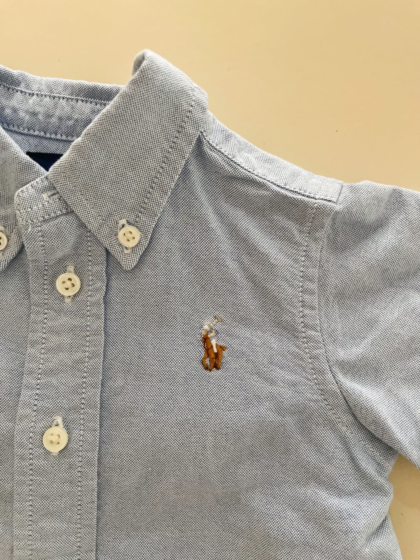 Ralph Lauren Blue Shirt, 9 Months