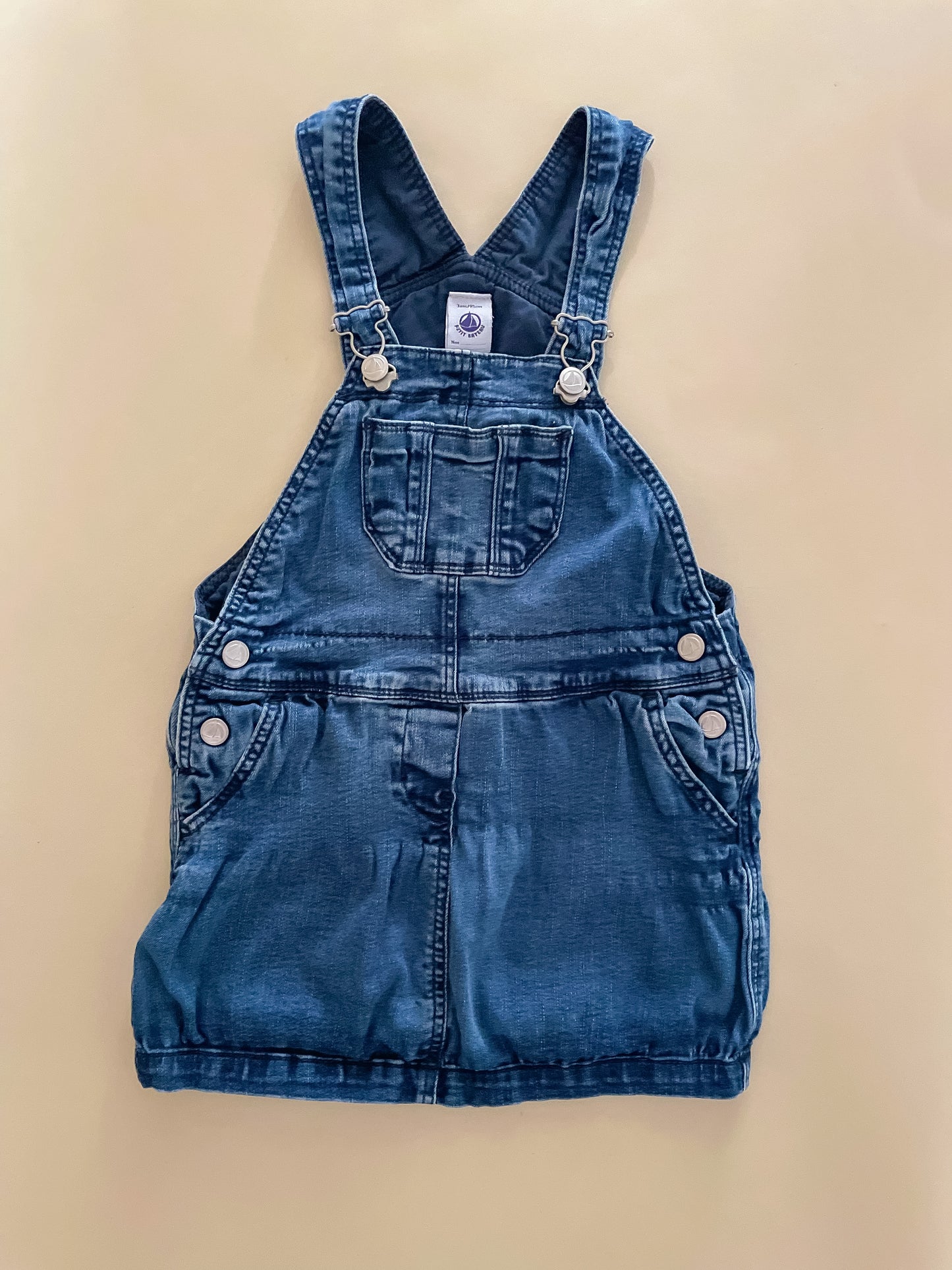 Petit Bateau Denim Dress, 3 Years