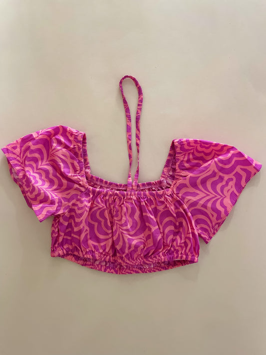 Zara Pink Crop Top, Size 6