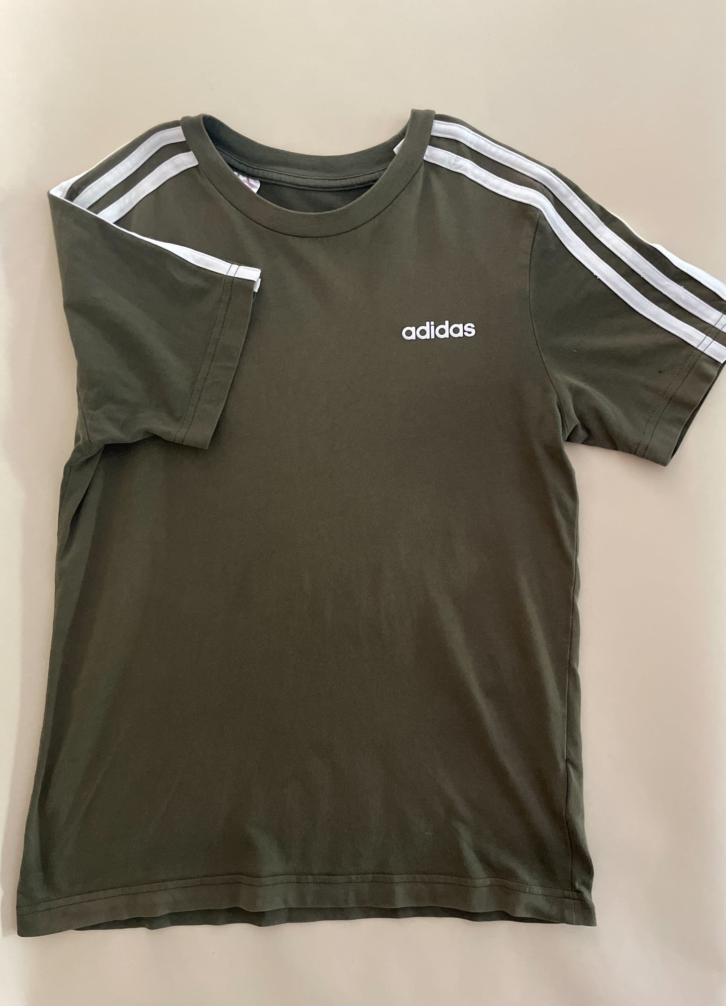 Adidas Khaki T-Shirt, 11-12 Years