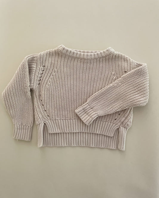 The Simple Folk Oatmeal Jumper, 3-6 Months