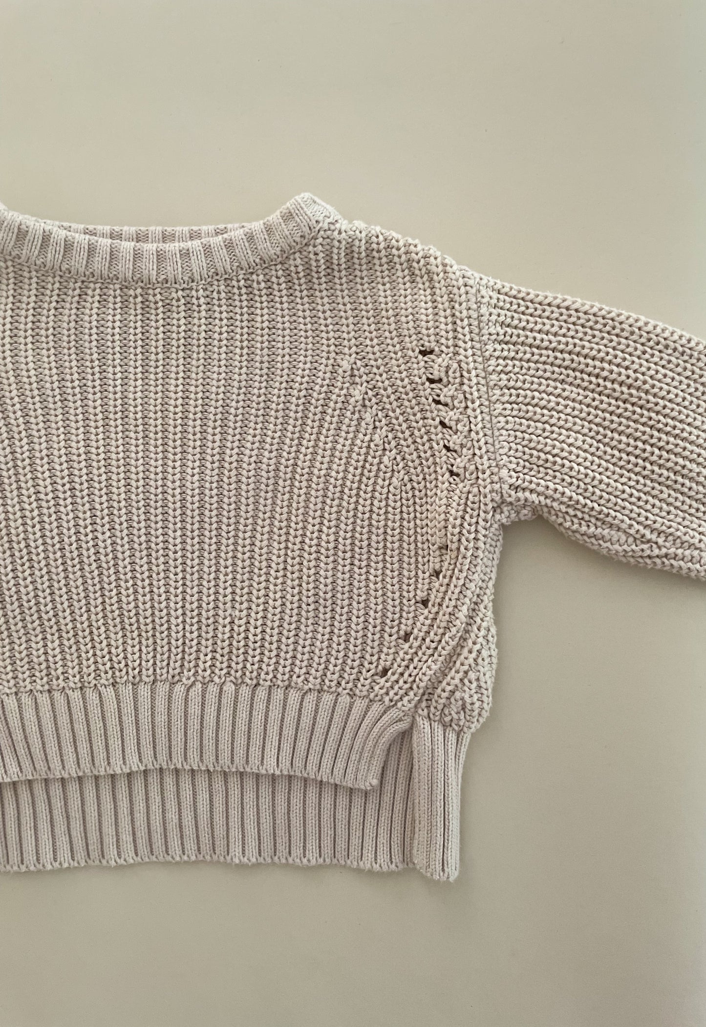 The Simple Folk Oatmeal Jumper, 3-6 Months