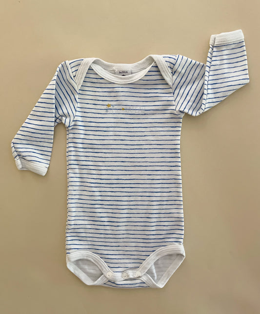 Petit Bateau Striped Bodysuit, 3 Months