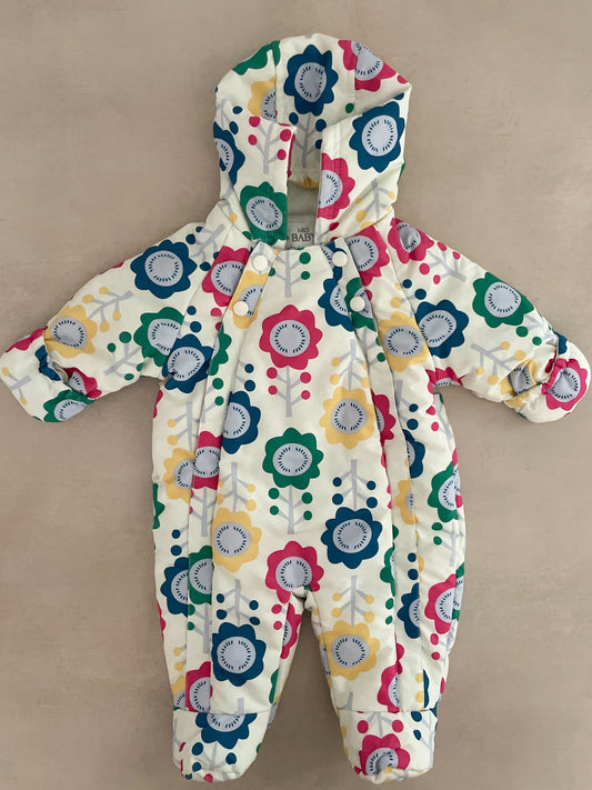 M&S Baby Snowsuit, 0-3 Months