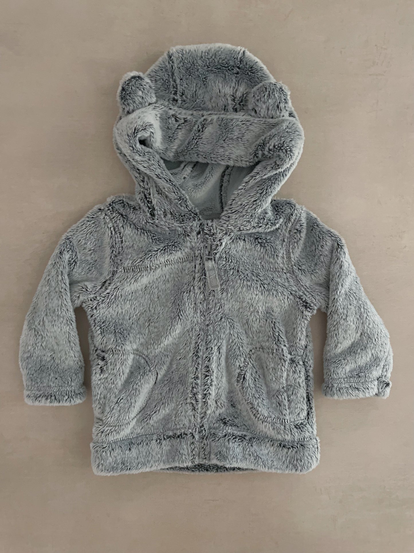 George Grey Fleece Jacket, 3-6 Months