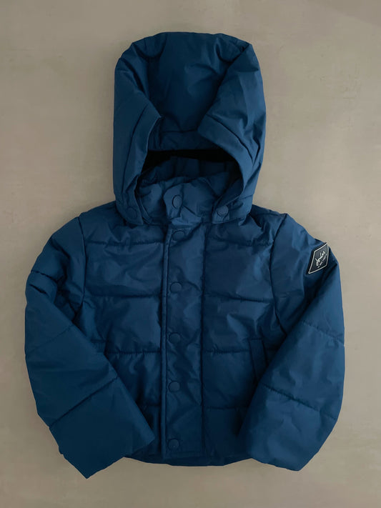 Joules Blue Puffer Coat, 2 Years