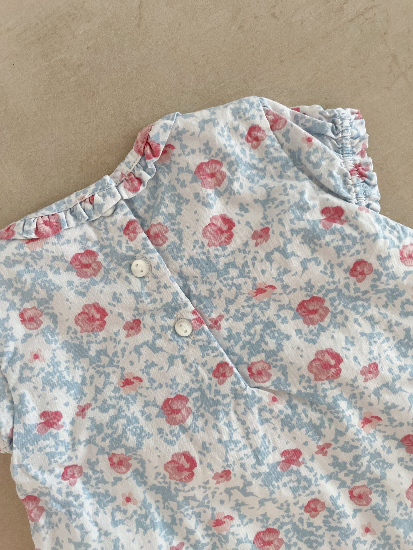 The Little White Company Floral Dress, 0-3 Months