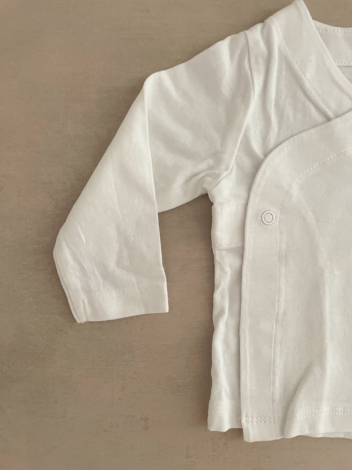 HEMA White Wrap Over Cardigan, 1-2 Months