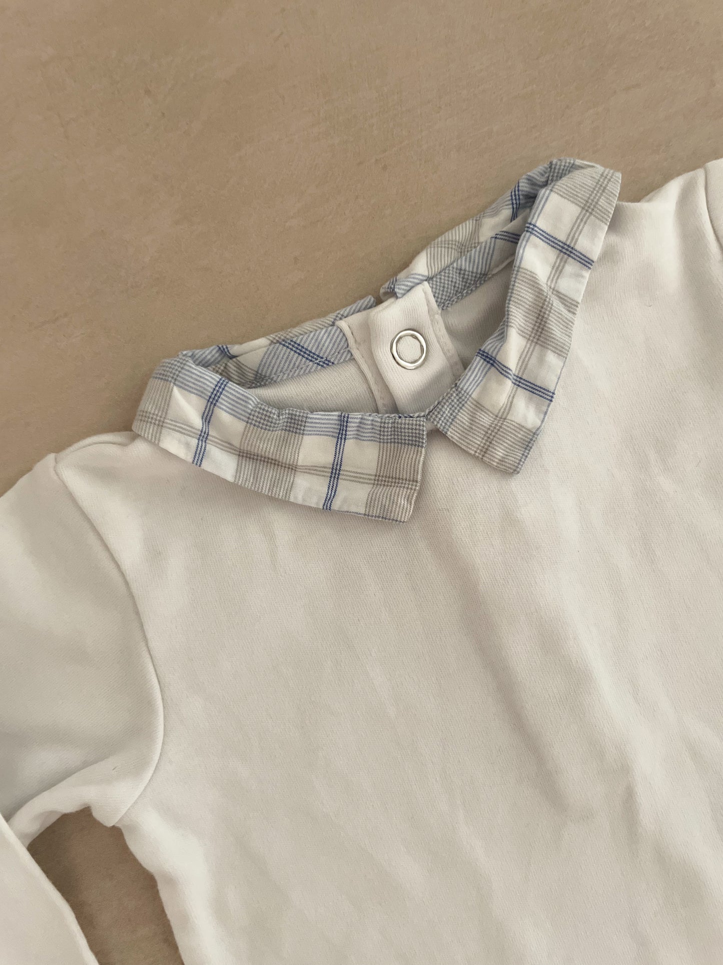 Jacadi Paris White Bodysuit, 3 Months