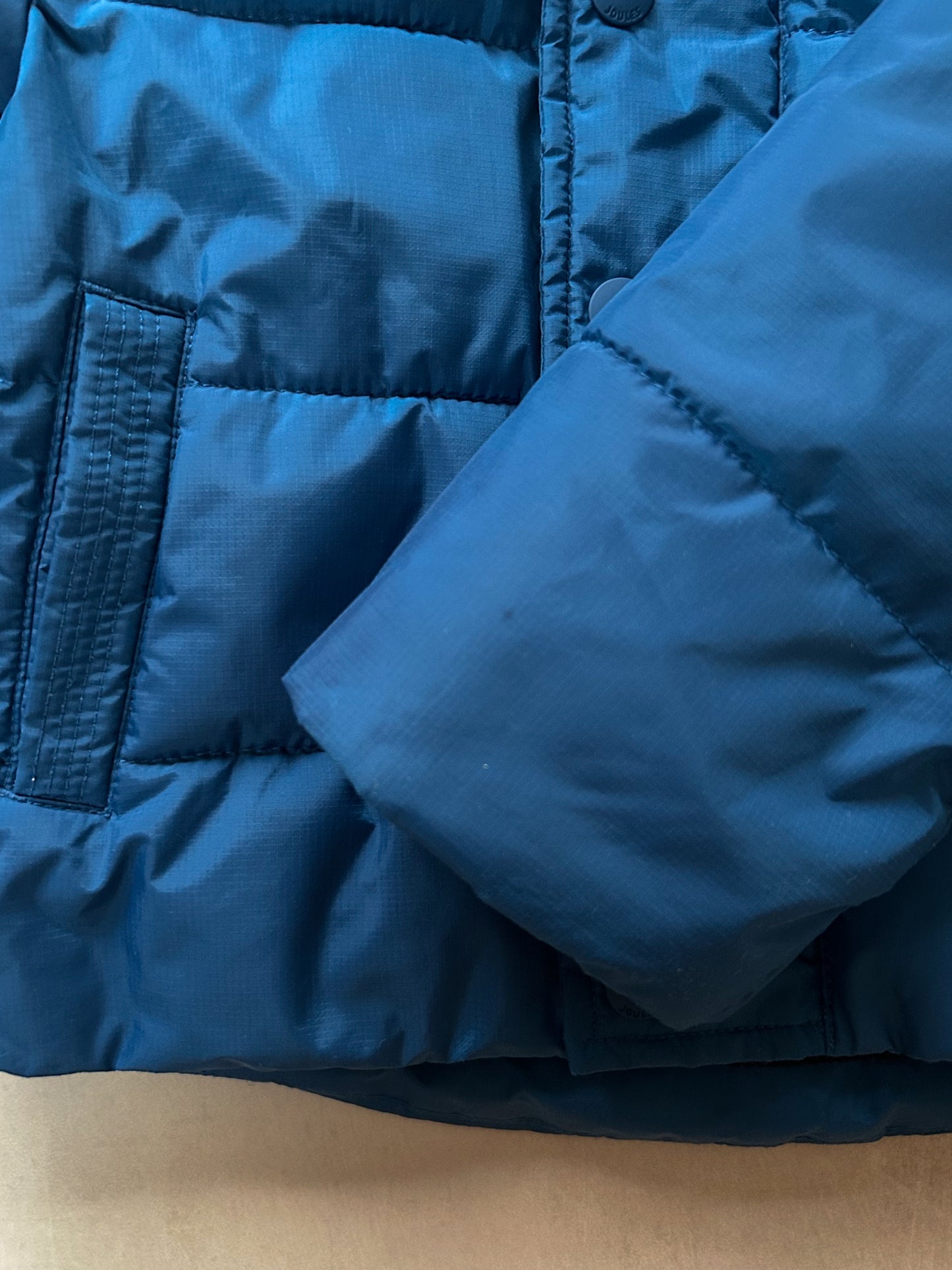 Joules Blue Puffer Coat, 2 Years